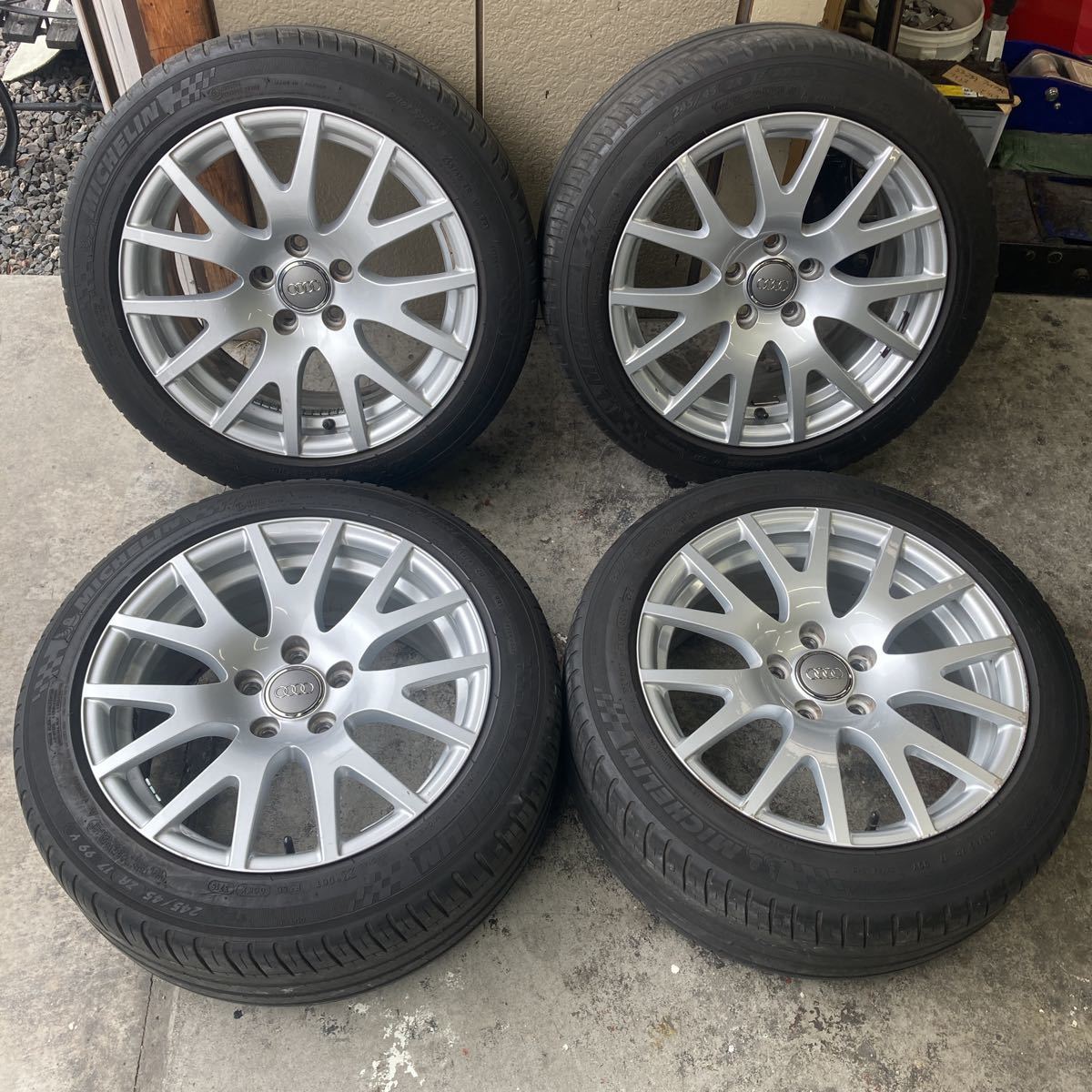 TT 純正 8J +50 8.5J 17in バリ溝！キレイ！9.5分☆アウディ アウディ