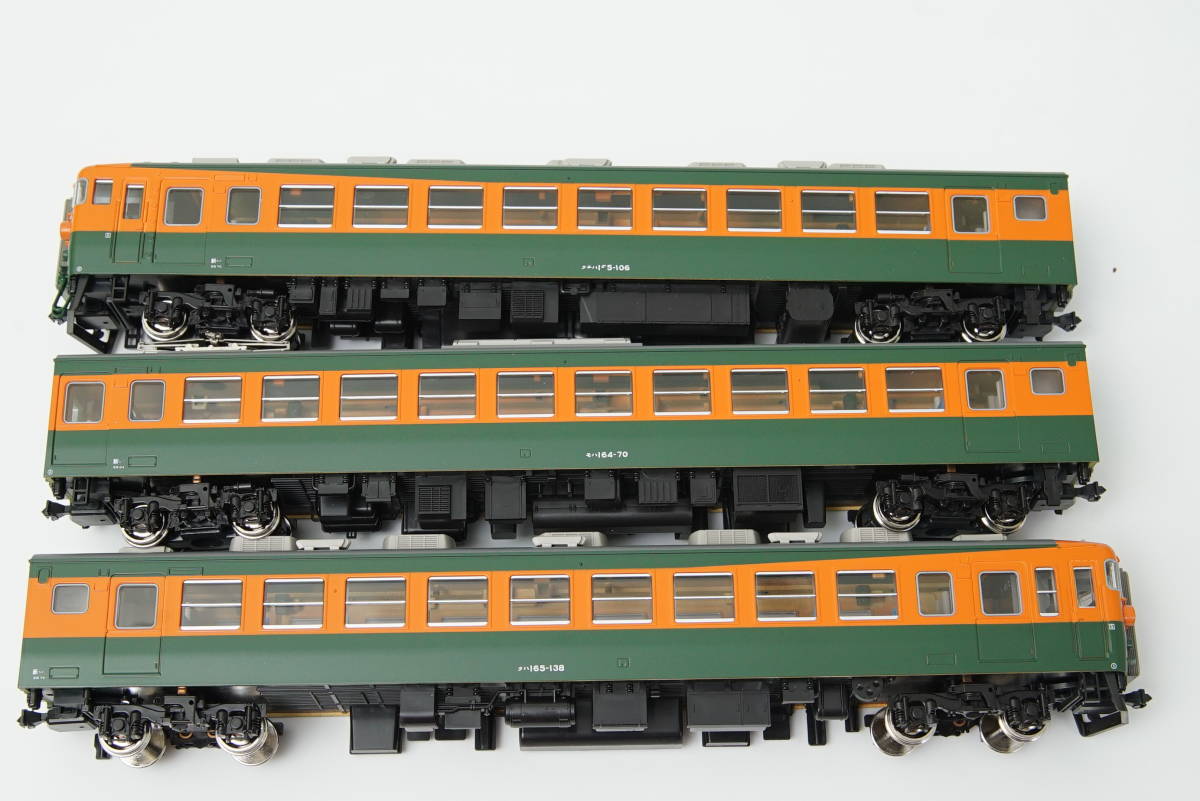 3-506 KATO HOゲージ 165系急行形電車3両増結セット (カトー) 165系