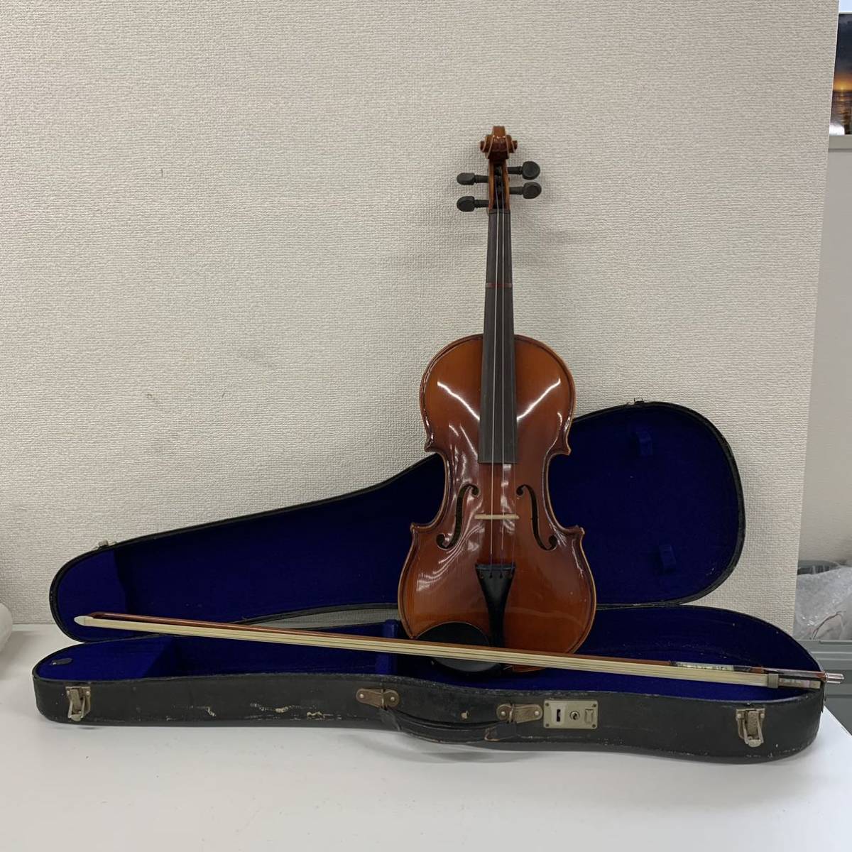 (R1-3 On) SUZUKI VIOLIN No.18 1963 4/4 スズキバイオリン バイオリン 弓付き ケース付き 中古 現状品