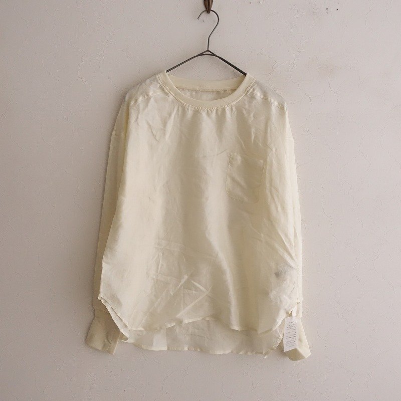 定価3.1万】ユライヤ uryya *Silk Rib tops*プルオーバー薄手絹0423