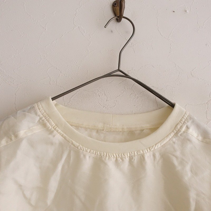 定価3.1万】ユライヤ uryya *Silk Rib tops*プルオーバー薄手絹0423