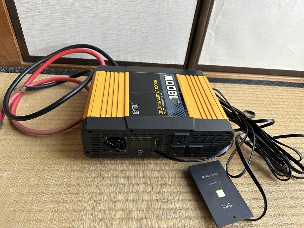 インバーター 2000 定格出力1800W 大橋産業 BAL USB BAL DC/AC 