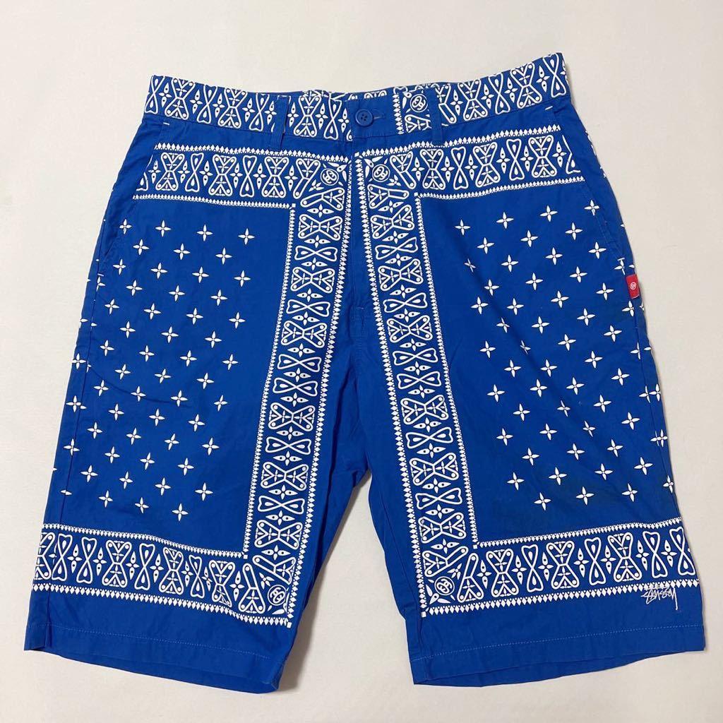 人気，新作 STUSSY ペイズリー ショートパンツ ステューシー チャプト 周年 記念 限定 レア ハーフパンツ ショーツ パンツ バンダナ oldstussy(ショートパンツ、半ズボン)｜売買されたオークション情報、yaho 男性用