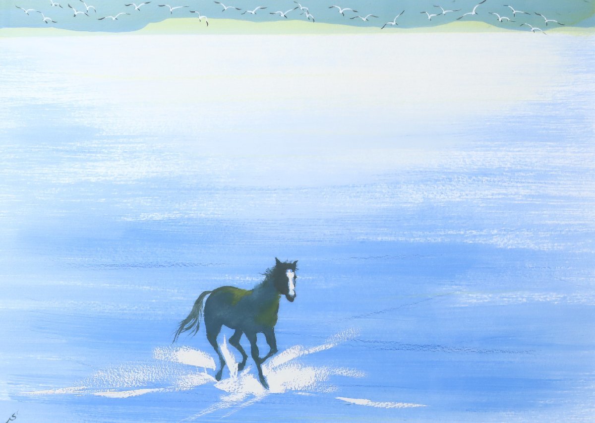 斉藤次郎 油彩画 風景画 絵画買取・販売の小竹美術 風景画 「朝」 絵画 斉藤次郎 油彩画 風景画 絵画買取・販売の小竹美術 風景画 「朝」 絵画