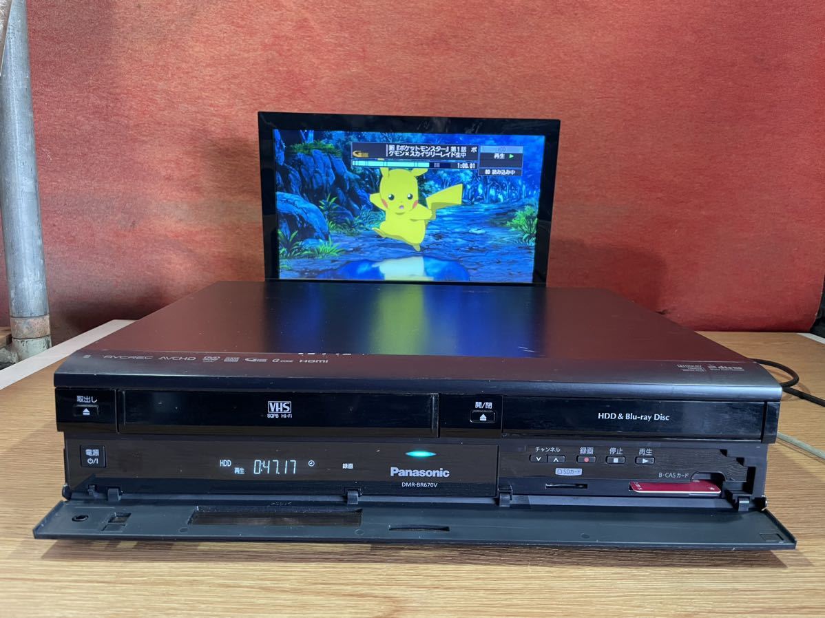  NO.C/ Panasonic DIGA /ビデオ一体型 ブルーレイディスクレコーダー / モデル DMR-BR670V /HD 320GB / 一部簡単 み ジャンク品扱(パナソニック)｜売買されたオークション情報、yahooの商品情報をアーカイ パナソニック