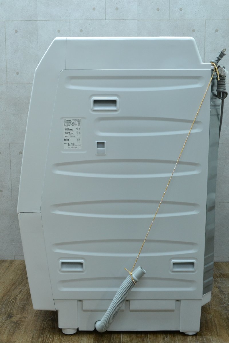 H323■SHARP シャープ■ドラム式洗濯乾燥機■ES-H10C-WR■10.0kg/6.0kg■2019年 シャープ ドラム式洗濯乾燥機 H323■SHARP 右開き ES-H10G-WR シャープ洗濯乾燥機ドラムes-h10（カラーホワイト）の通販