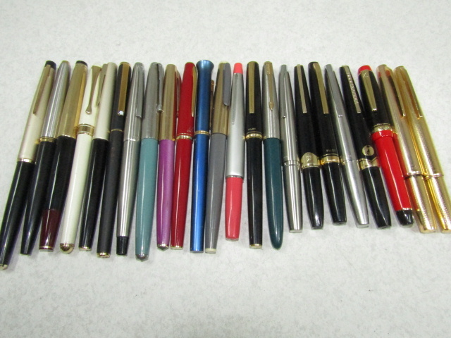 ■■万年筆 パイロット モンブラン パーカー他 23本 まとめて 大量 ジャンク品■■