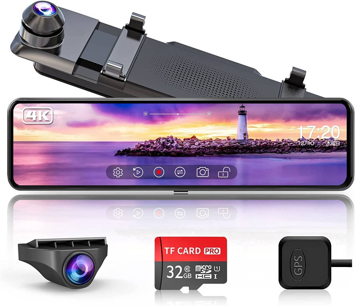 【新作，2026】 品 Changer V69Pro ドライブレコーダー ミラー型 4K 伸縮式カメラ+4K解像度＋TypeーC電源コネクター(ドライブレコーダー)｜売買されたオークション情報、yahooの商品情報をアーカイブ公開 - オーク その他