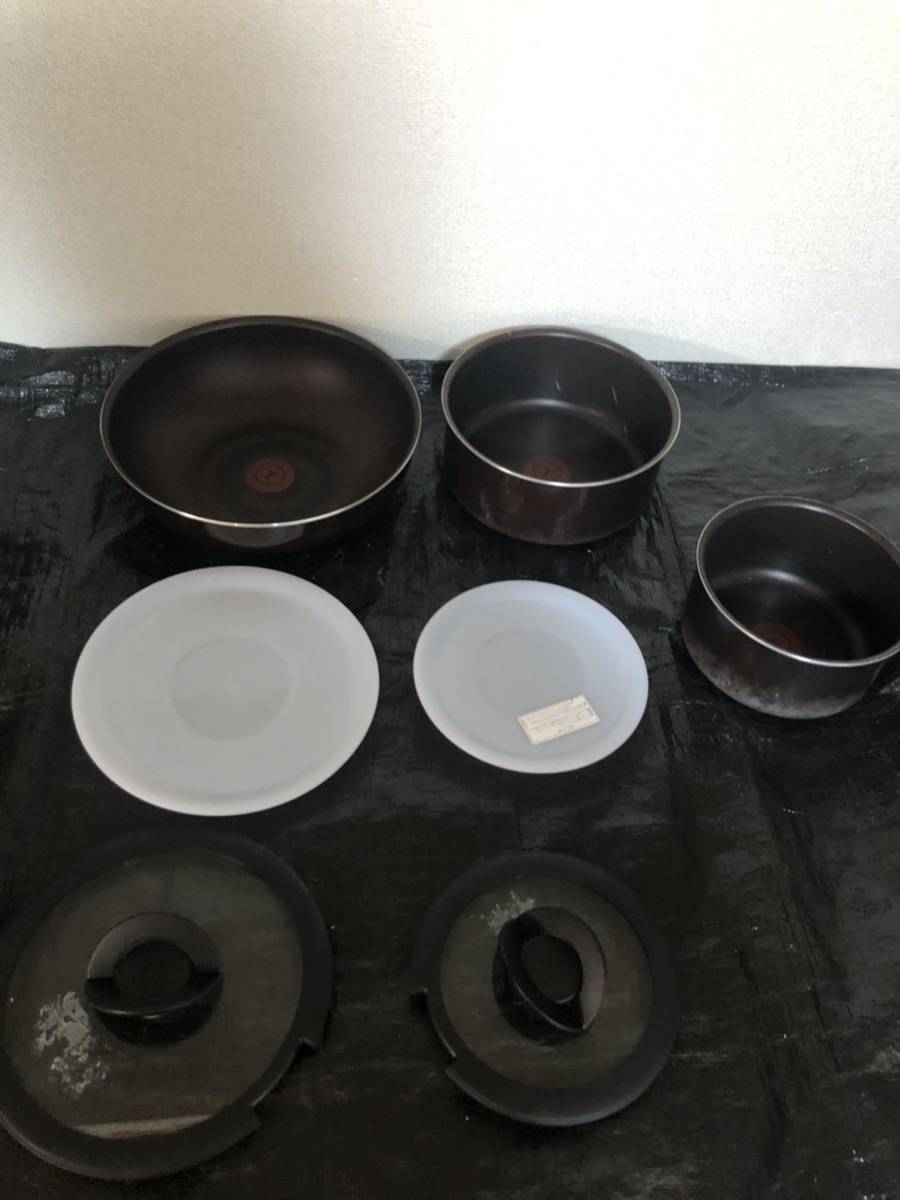 中古品☆t-fal ティファール　鍋/蓋　まとめて　送料無料！