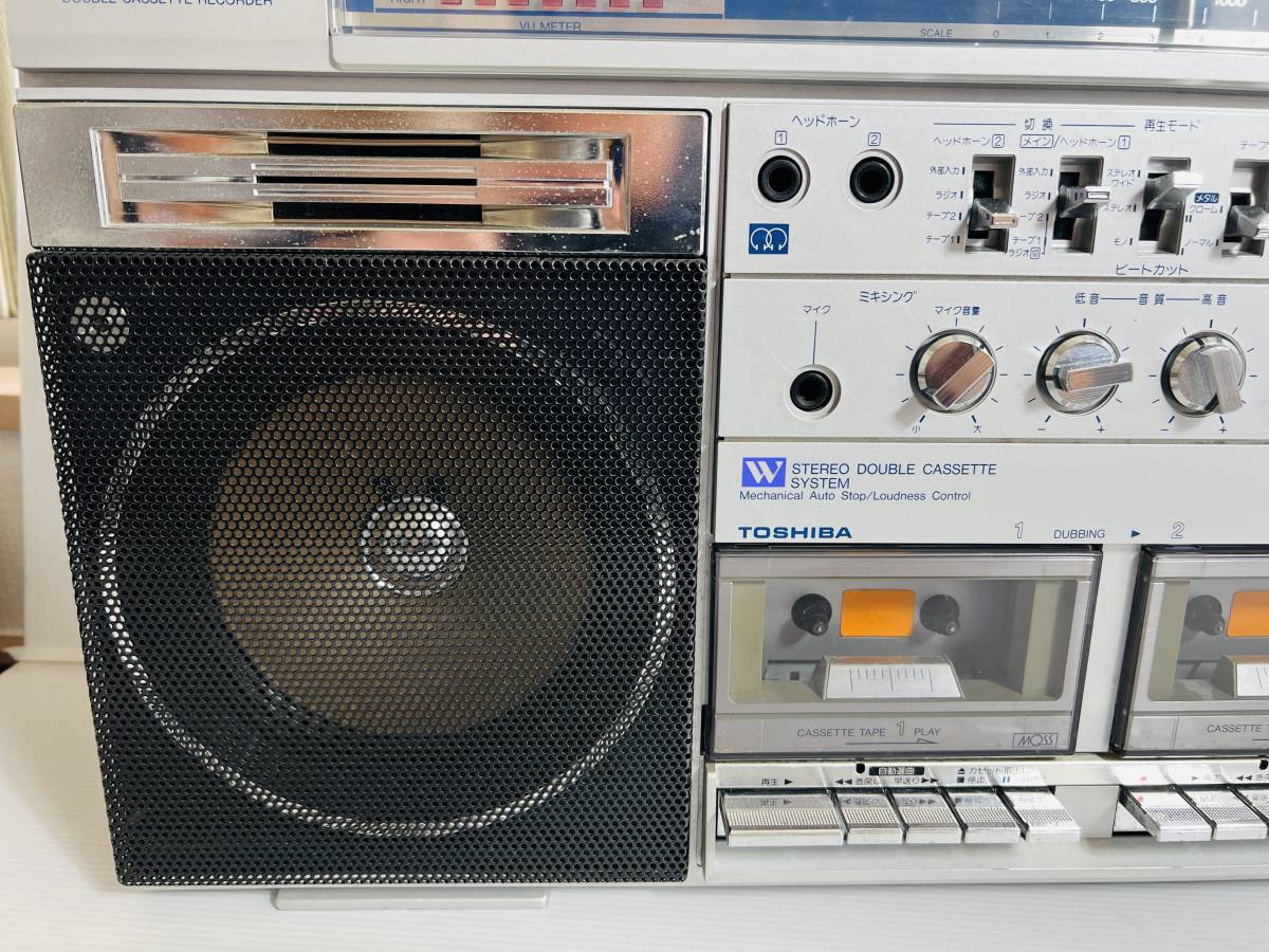 通電確認済み】TOSHIBA ◇東芝大型ラジカセ BOMBEAT RT-S87 メタル