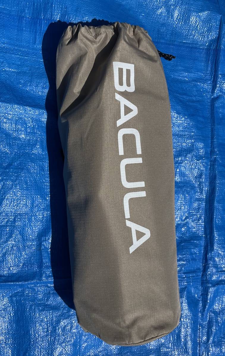 【中古】　BACULA キャンプ ベッド コット アウトドア おりたたみベッド 軽量 幅広 コンパクト 耐荷重150kg