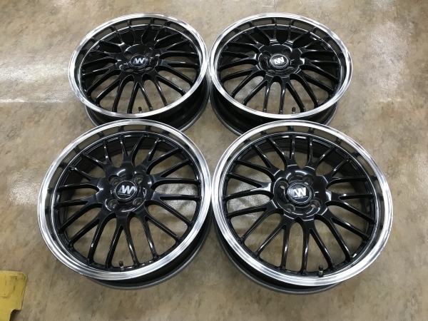 ◇希少！軽自動車18インチ LW 18X5.5+45 100/4H ローダウン軽自動車 