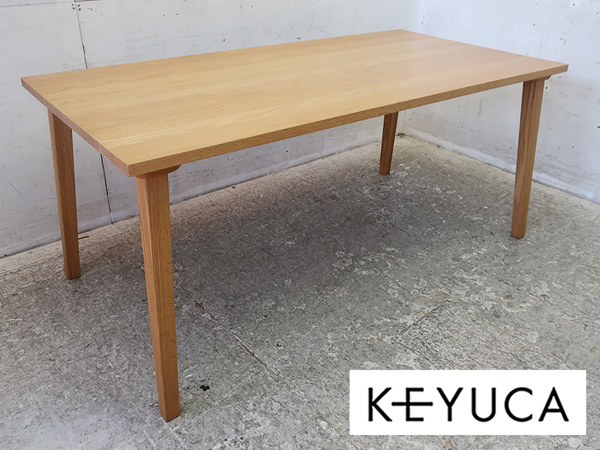 □P925□美品□ケユカ/KEYUKA□無垢材□天然木□ダイニングテーブル
