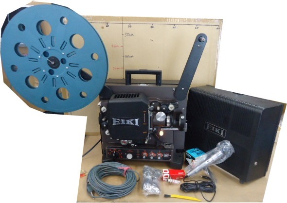 【希少】EIKI ビデオ映写機 LC-3300 FUNAIデッキ付 ジャンク EIKI/エイキNST-3 16mmPROJECTOR 16mm映写機 ジャンク(本体)｜売買され