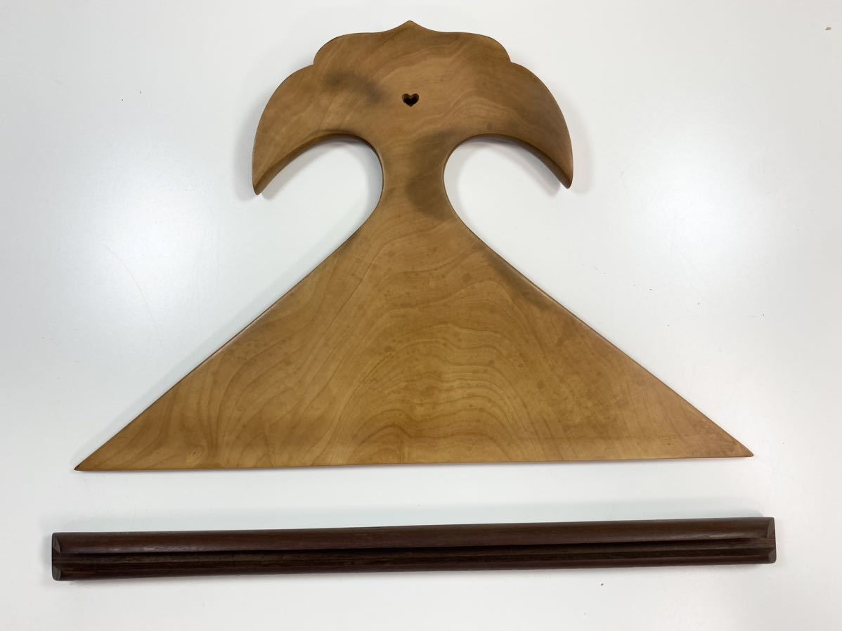 MJ230419-2 薩摩琵琶 撥 材質不明 開き26.7cm 縦6.9cm 重さ113.7g 和楽器 民族楽器 弦楽器