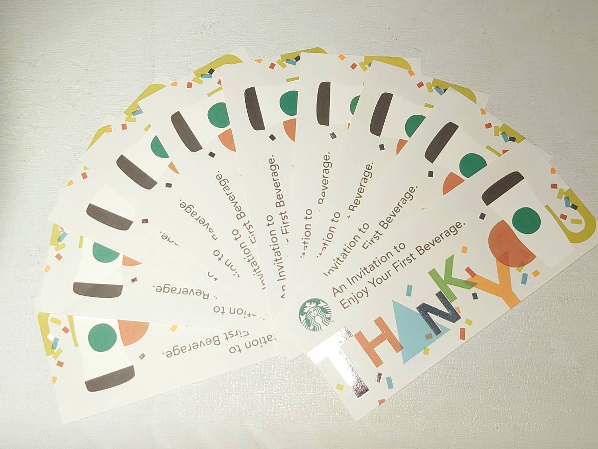 スタバ Starbucks - Coffee 要タンブラー 10枚 ドリンクチケット 