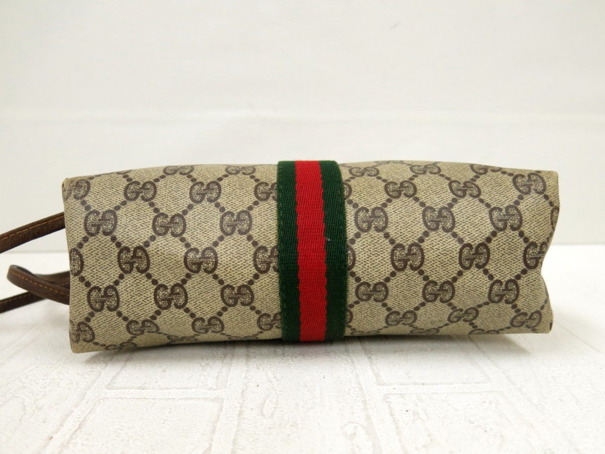 ◇GUCCI オールド グッチ◇GGスプリーム◇PVC レザー 本革◇ショルダー 