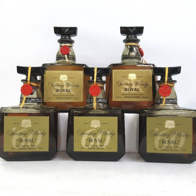 ウイスキー サントリー ローヤル SR/ローヤル 60 5本セット 720/1000ml