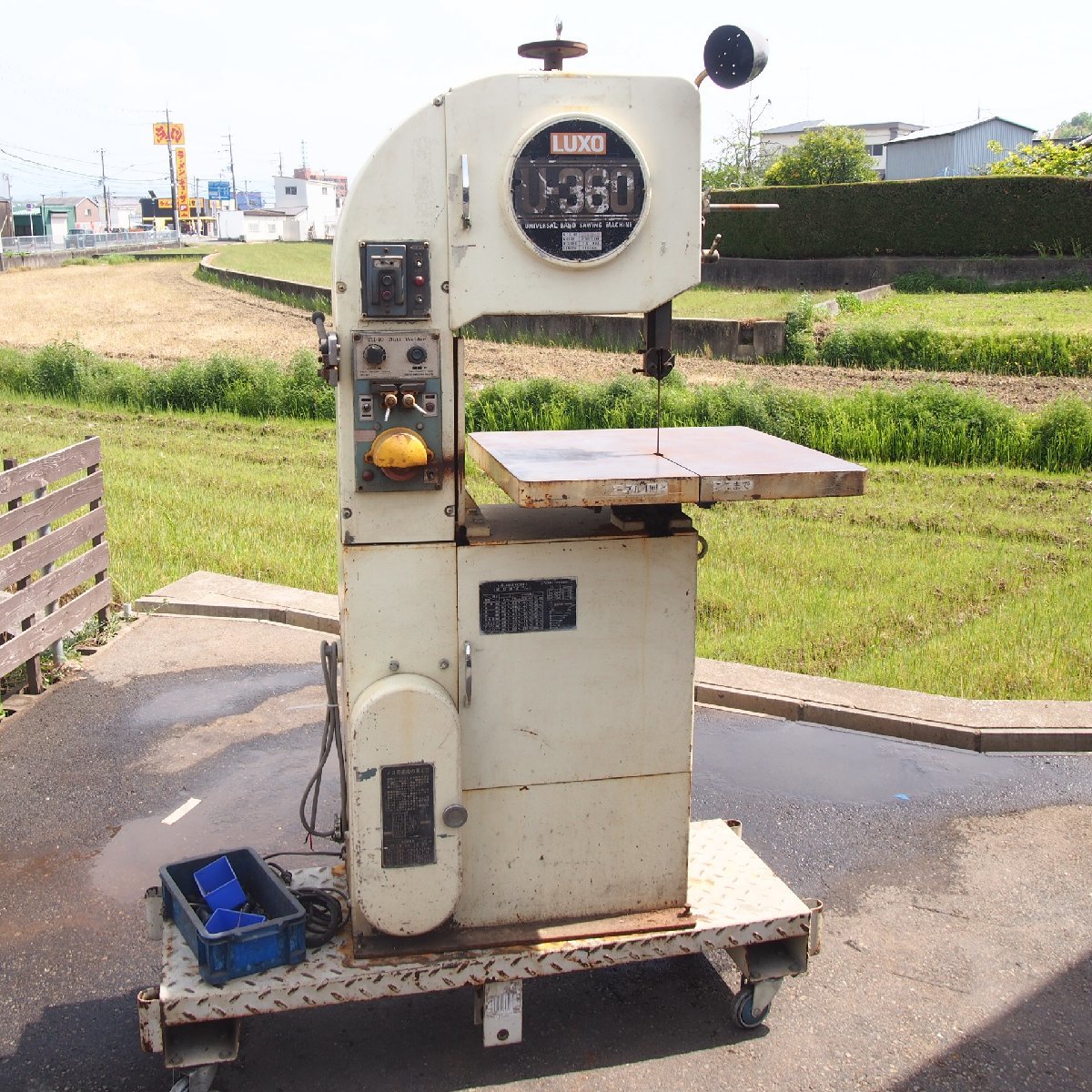 100V 卓上バンドソー ラクソー B061H001○LUXO 卓上バンドソー U-32