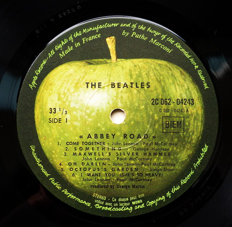 レア！『ABBEY ROAD / THE BEATLES』 フランス盤 APPLE 2C 062-04243 美盤