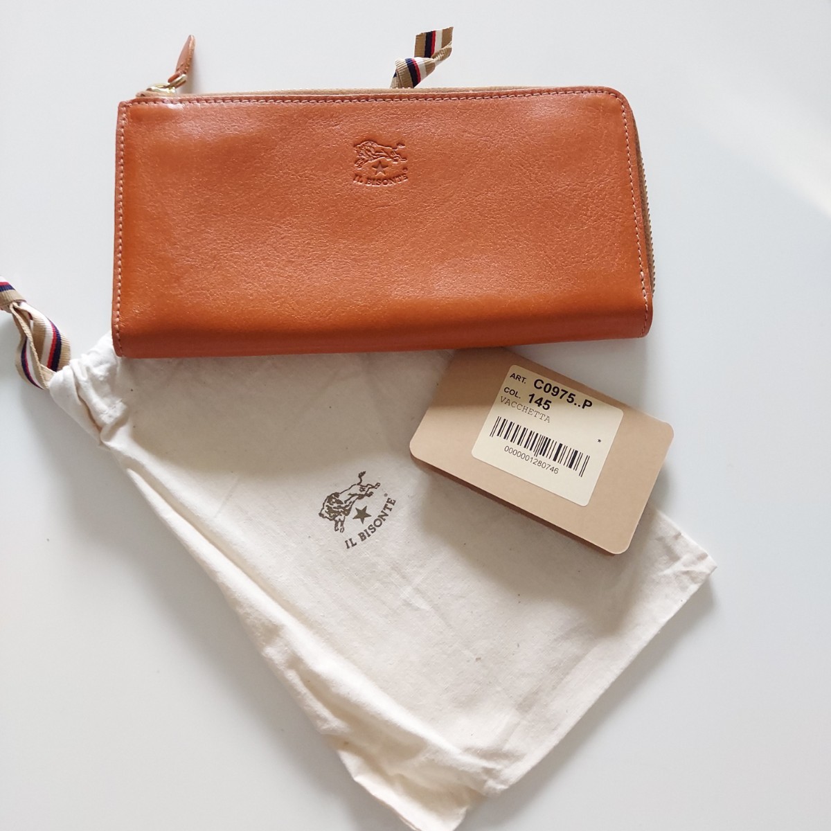 新品 IL BISONTE ヤケヌメ 長財布 ロングウォレット ユニセックス 美品 