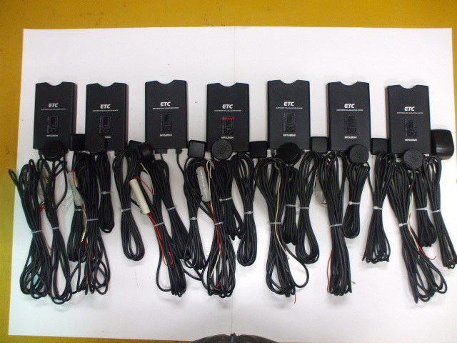 ミツビシ電機　ＥＰ－９Ｕ４３　７個セット　アンテナ分離型　ＥＴＣ車載器　普通車登録　音声履歴案内　　05-0425