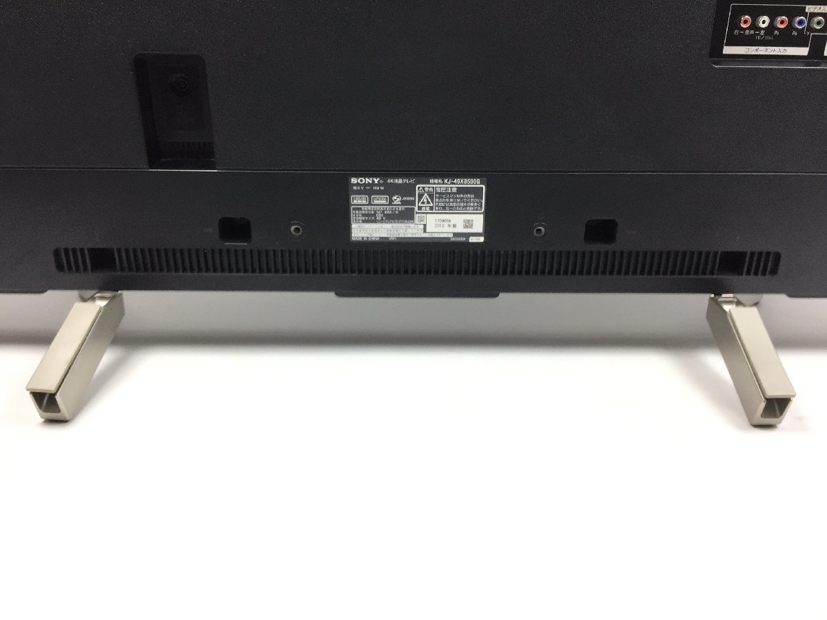 SONY[2020年製品]KJ-49X8500G 正常動作・美品SONY BRAVIA KJ