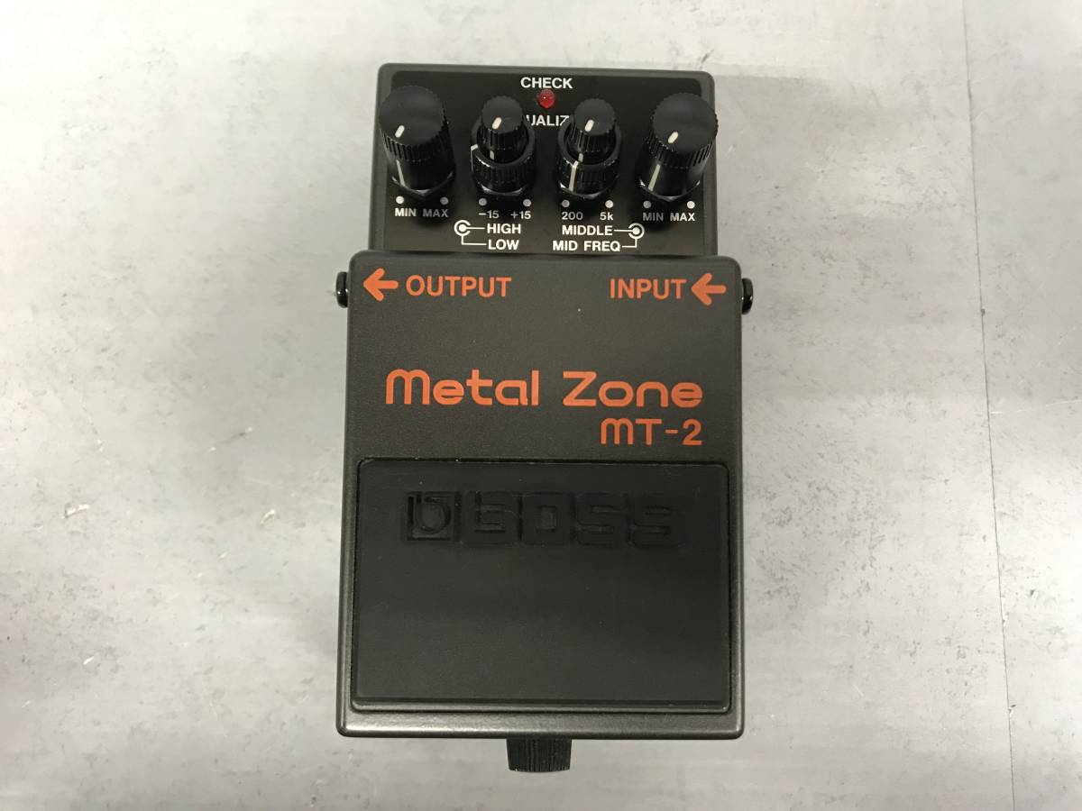 94☆エフェクター　BOSS　ボス　MT-2　Metal Zone　メタルゾーン　ディストーション　中古品　動作未確認