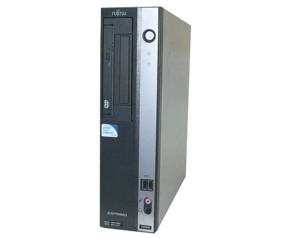 Windows7 富士通 ESPRIMO D550/B (FMVDF2A0E1) Celeron E3400 2.6GHz メモリ 2GB HDD 160GB(SATA) DVD-ROM 外観難あり