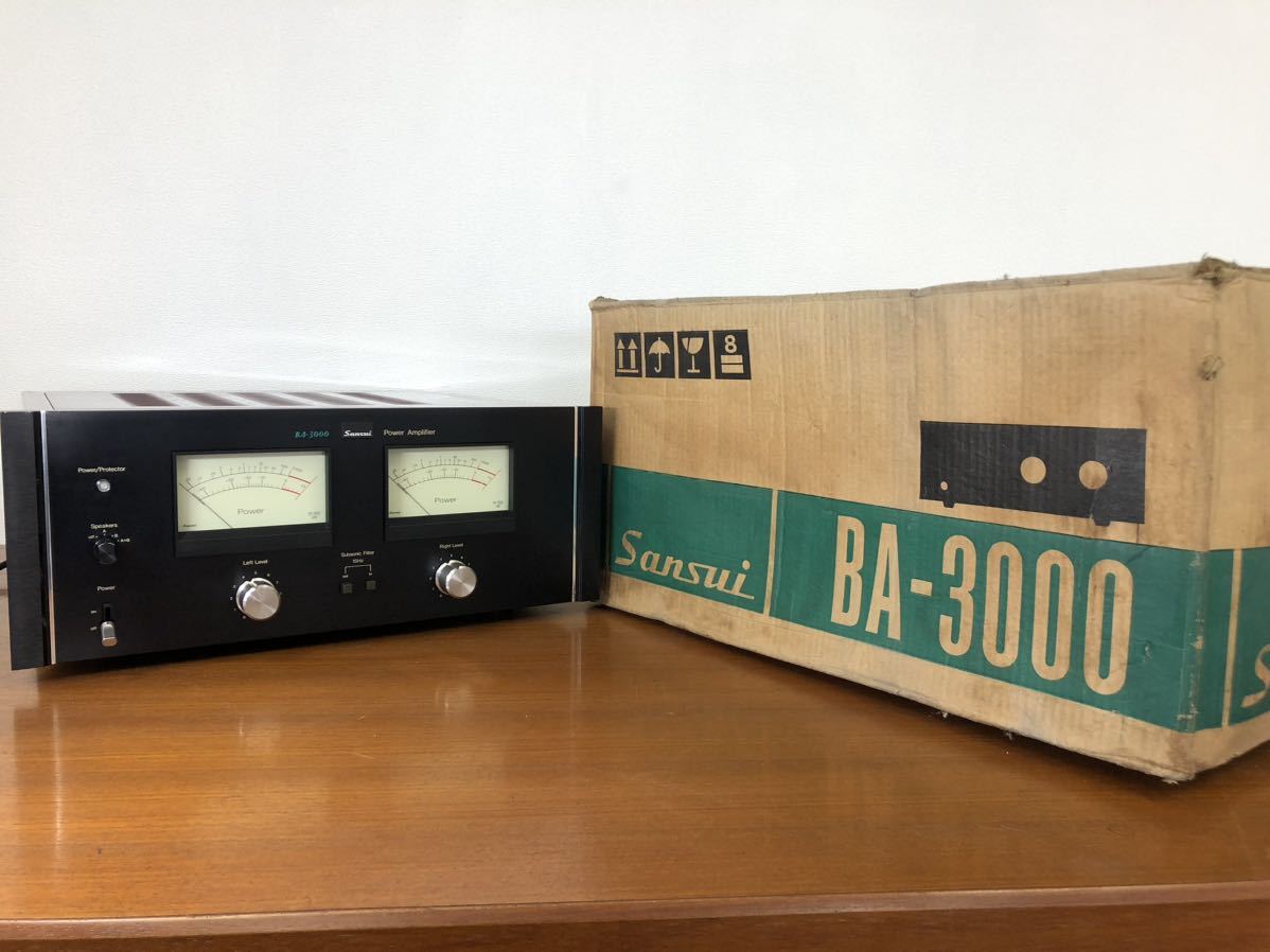 美品 SANSUI BA-3000 パワーアンプ サンスイ ステレオ アンプ 山水