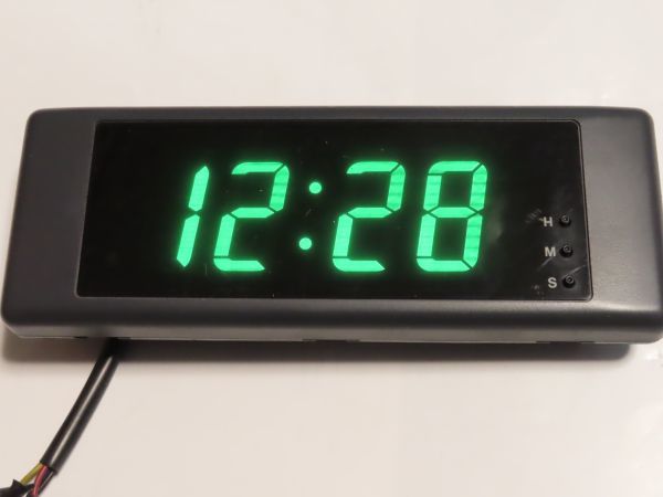 オンラインサイト 大型表示 VFD 蛍光表示管 デジタル 時計 RHYTHM
