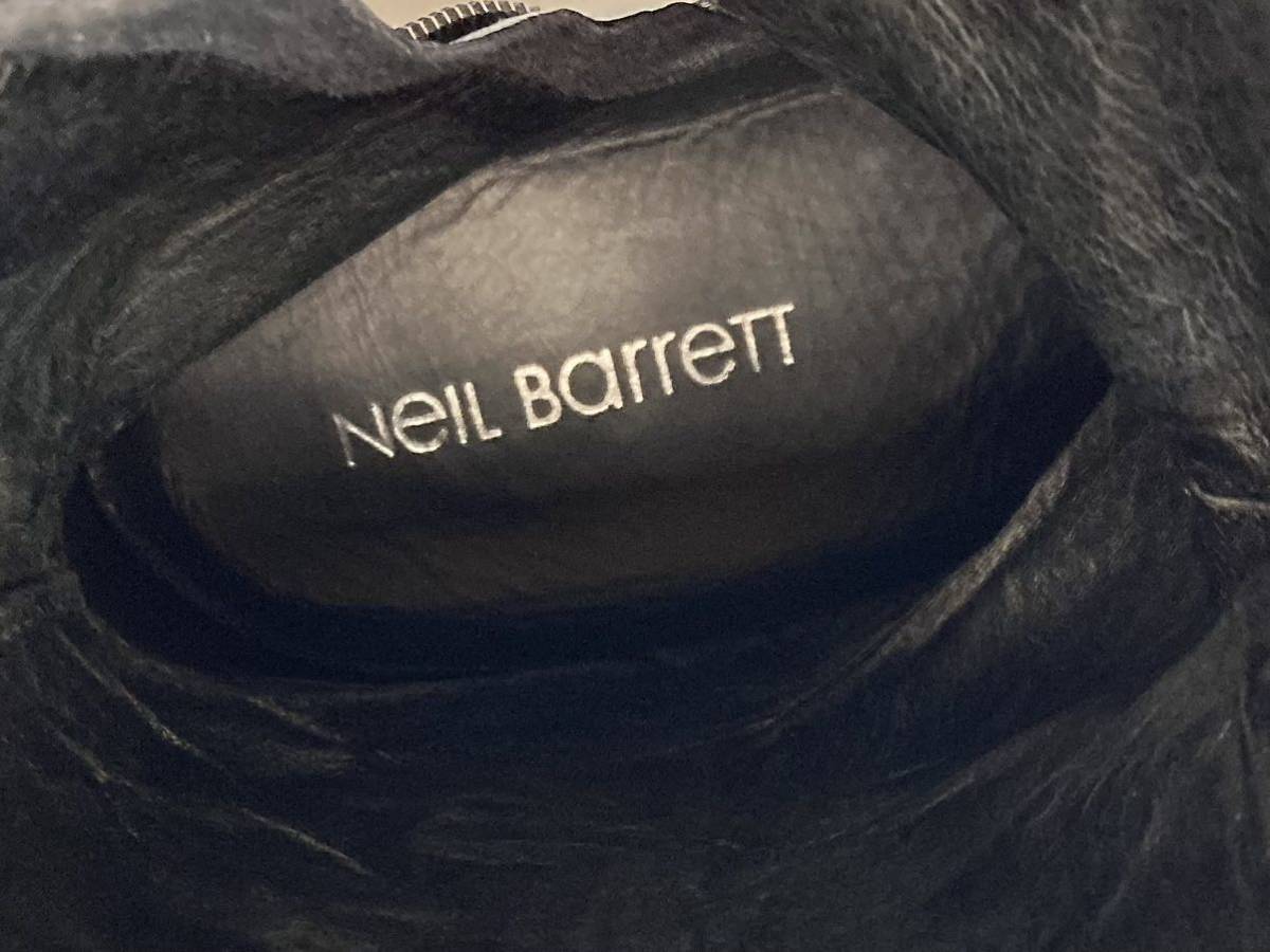 美品！￥75,800 NEIL BARRETT ニールバレット 名作 HIGH BIKER BOOT 本 