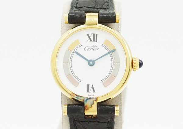 ◇ジャンク【Cartier カルティエ】マストヴァンドーム ヴェルメイユ クォーツ腕時計