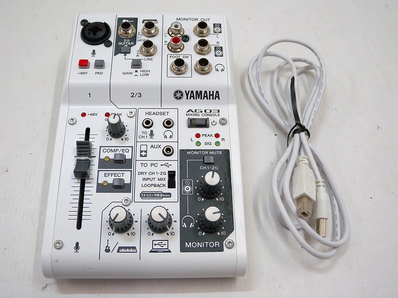 C2497☆YAMAHA AG03 ウェブキャスティングミキサー 動作OK 中古現状