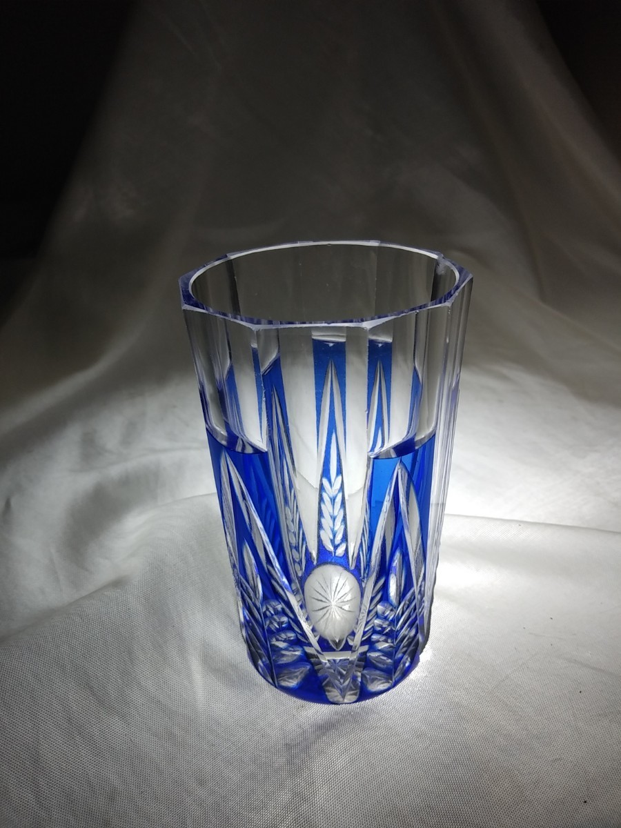 大正ロマン戦前アールデコ希少切子コップカットグラス☆ペロペロウラン  