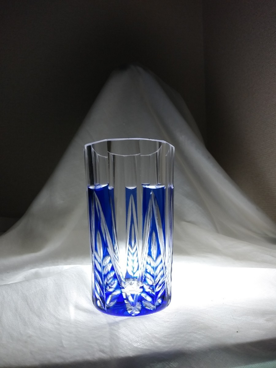 大正ロマン戦前アールデコ希少切子コップカットグラス☆ペロペロウラン  