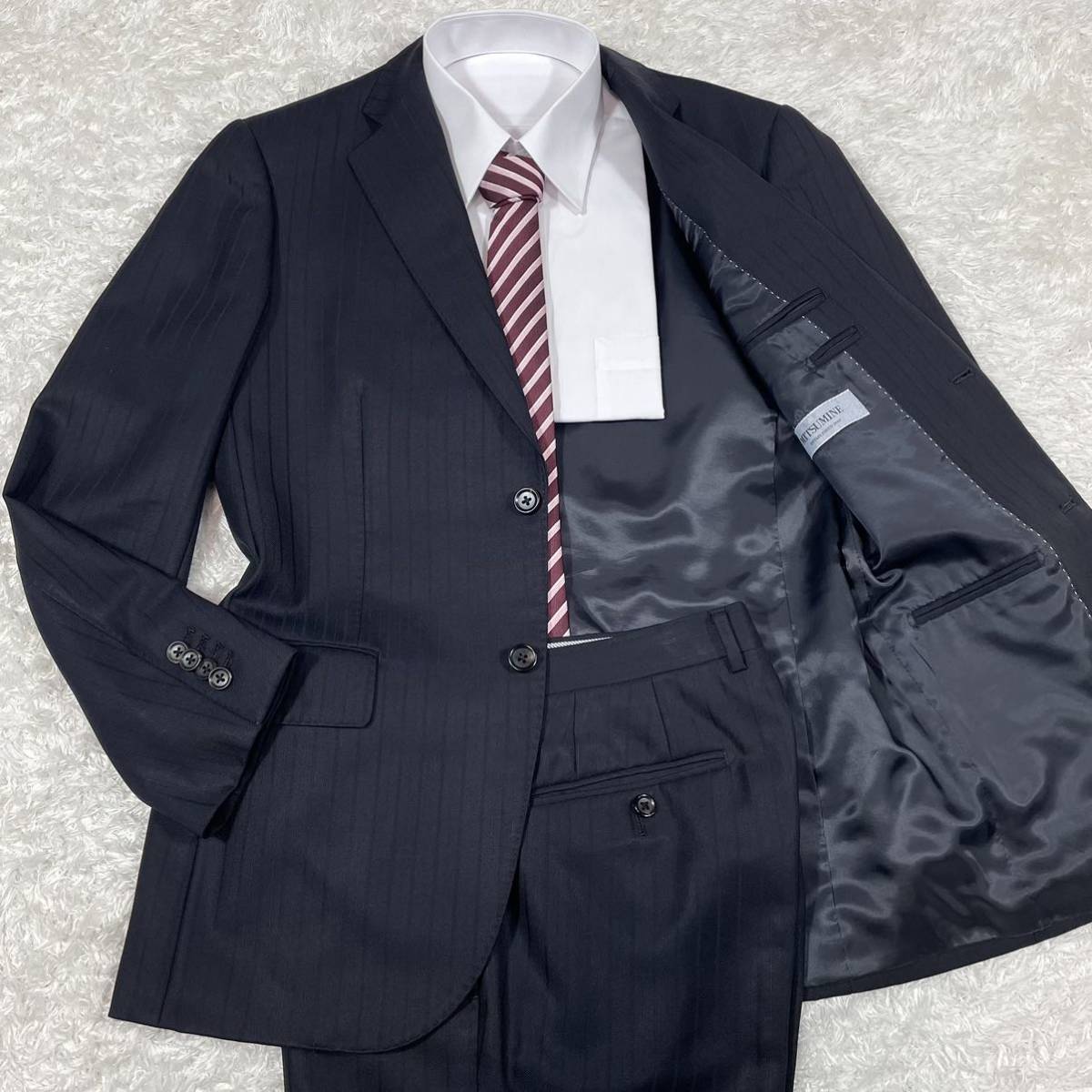 極上の艶感!ポールスミス/Paul Smith スーツ セットアップ グレー