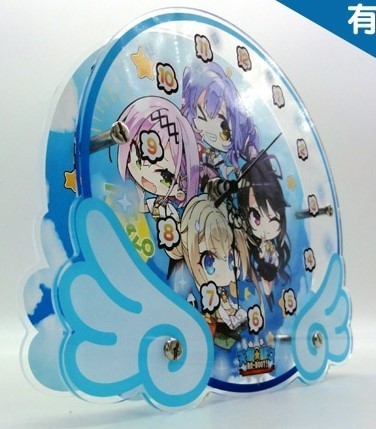 【ラスト一品】天使☆騒々 RE-BOOT! トレーダー 特典 SDアクリルクロック ゆずソフト こぶいち むりりん