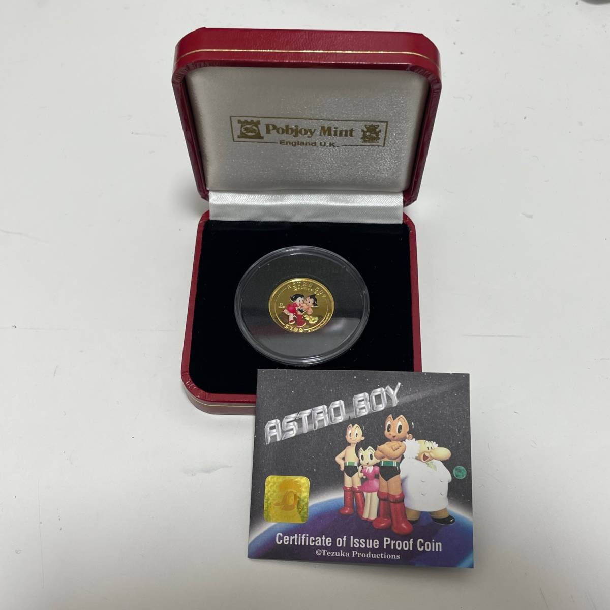 #2587　純金　鉄腕　アトム　誕生　記念　金貨　2003年　シエラレオネ　100ドル　K24　6.2g　発行枚数　2003枚　astro boy