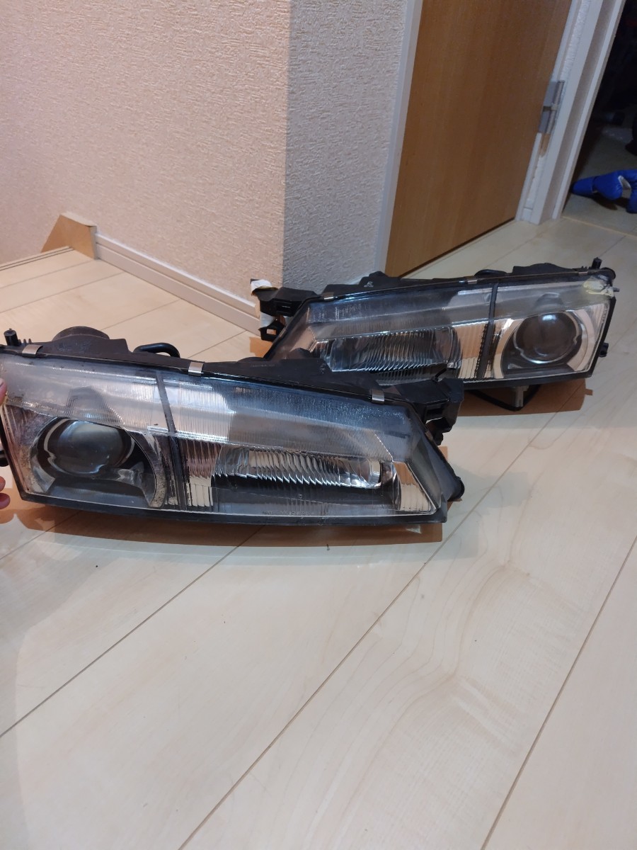 シルビア S14 後期 ヘッドライト プロジェクター プロ目 左右 S14後期 