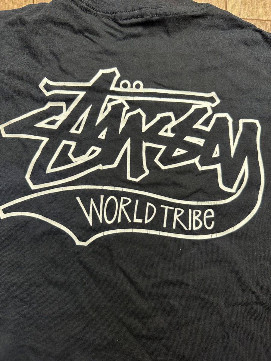 STUSSY 黒タグ オールド初代ストックロゴTRIBE Tee黒 XL デッド 