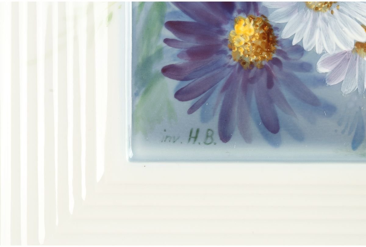 URA]Meissen/マイセン/inv.H.B./プラーク/陶板画//4-5-49(検)骨董/陶板
