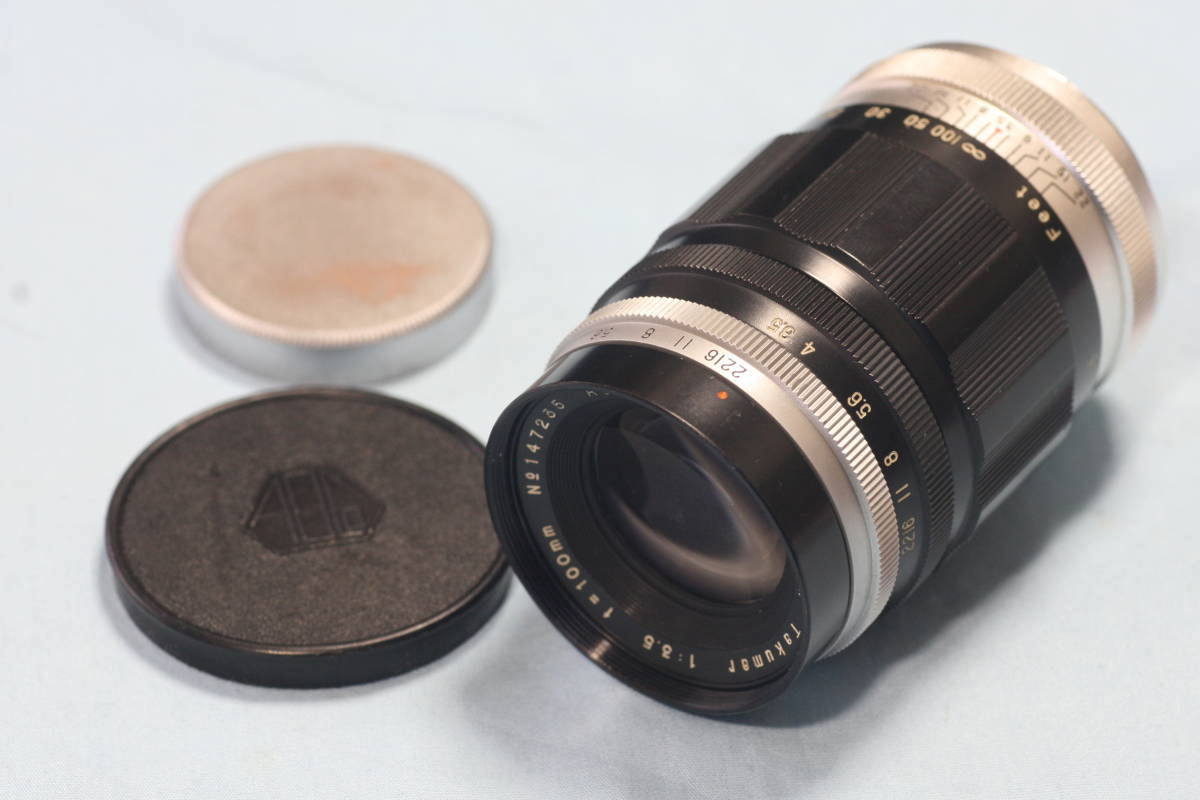実写済 希少 Takumar (タクマー） 1:3.5/100 (100mm f3.5) 完動品