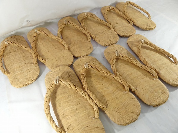 8We/Edc2-5 露地草履 五足 草鞋 わらじ 露地道具 茶事 茶道具