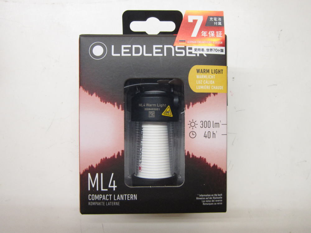 レッドレンザー (LEDLENSER)　ML4 WARM LIGHT　暖色　LED ランタン