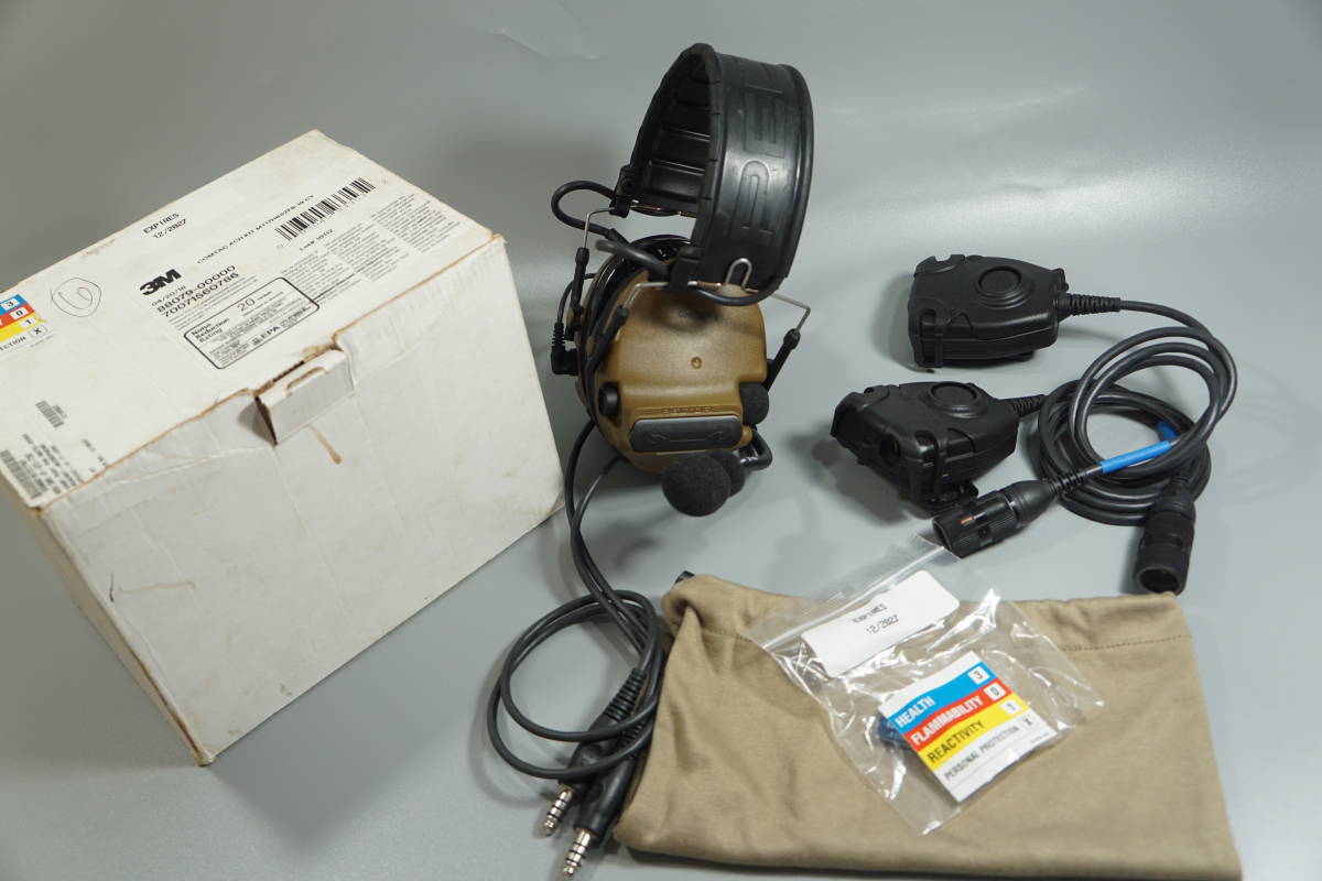 PELTOR 3M ComTac V コムタック 5 DUAL コヨーテ (AN/PRC-148， AN/PRC-152， AN/PRC-117， AN/PRC-119) 