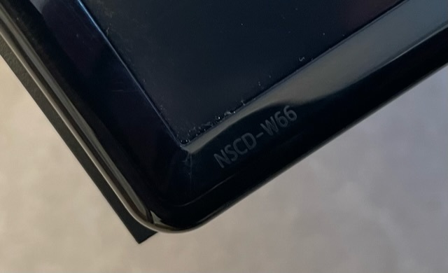 トヨタ 純正 ナビ NSCD W66 SD ナビ 2017年 秋版 地デジ 初期化済