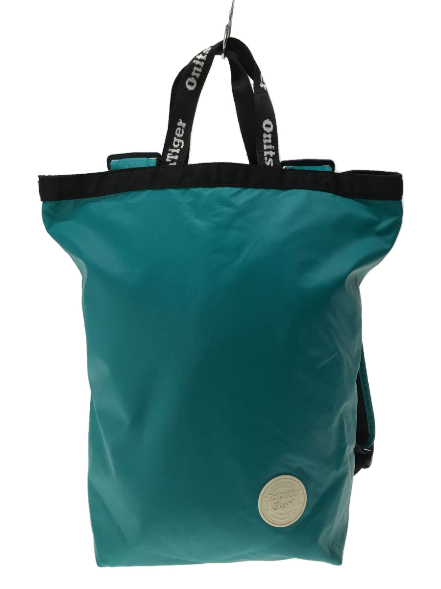 Onitsuka Tiger◆バッグ/ポリエステル/ブルー/3183A397/2way/リュック/ハンドバッグ