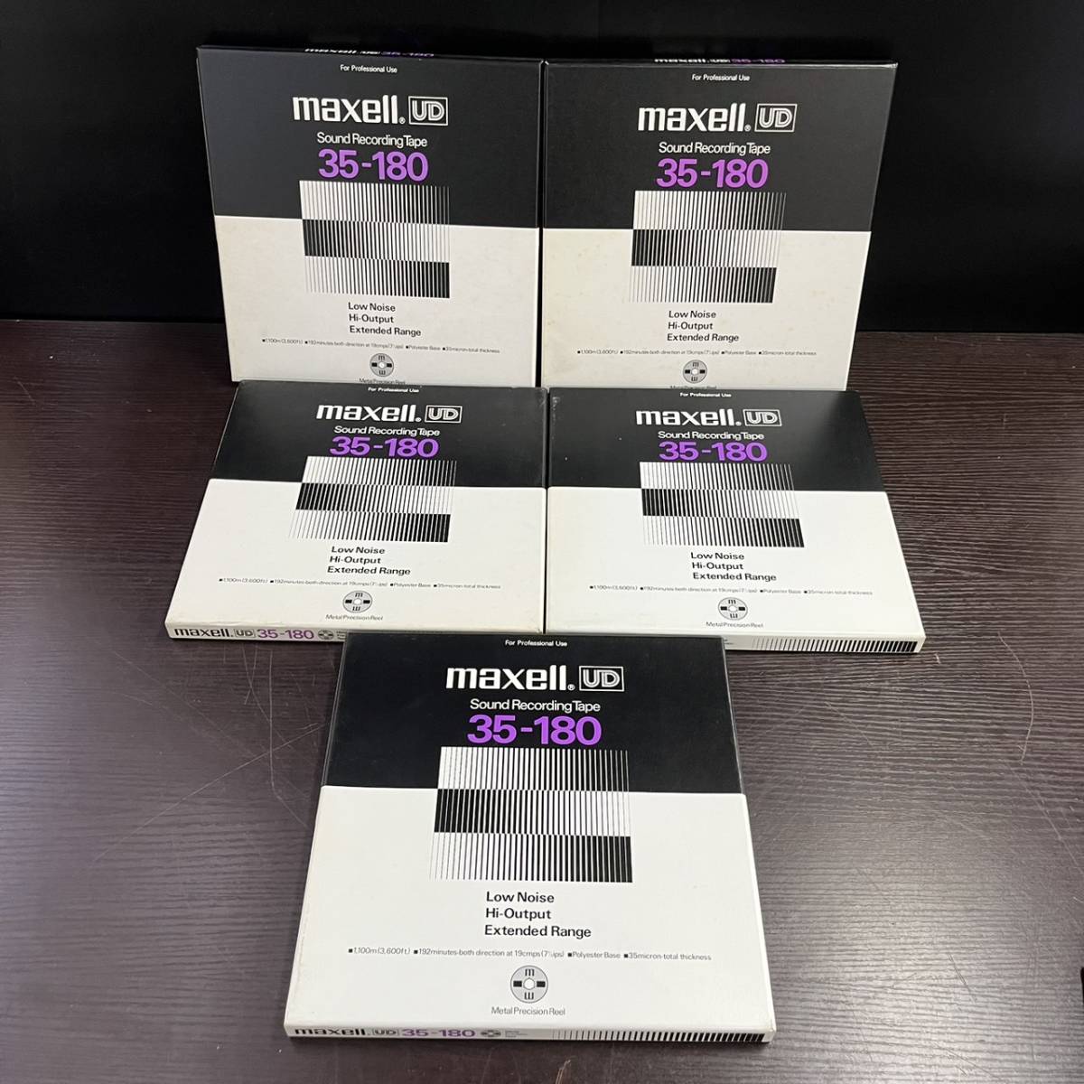 R276745(054)-307/OK20000　maxell　オープンリールテープ　35-180　マクセル　5枚まとめ