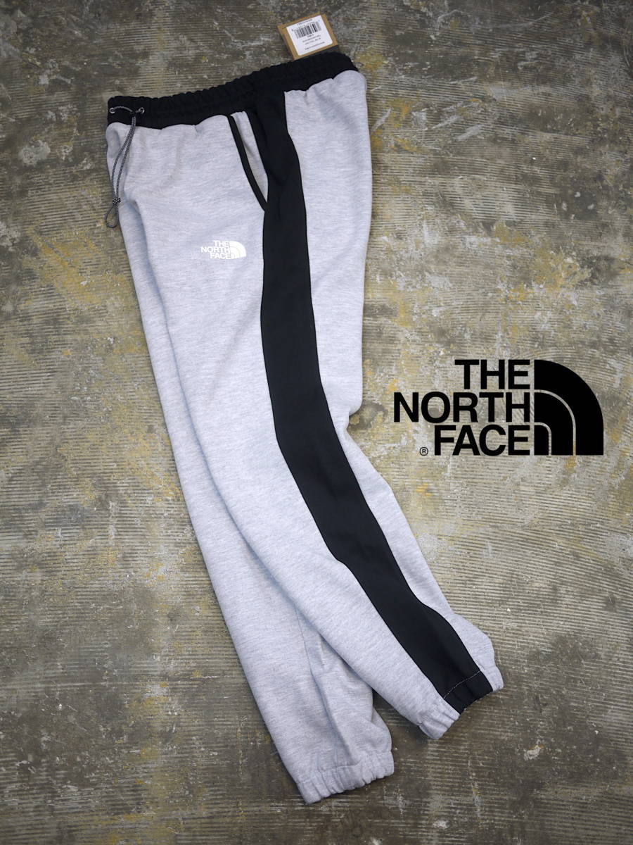 2022-23最新 新品 L/ ノースフェイス ライン入り スウェット テック パンツ THE NORTH FACE TNF TECH PANT グレー ブラック / 4